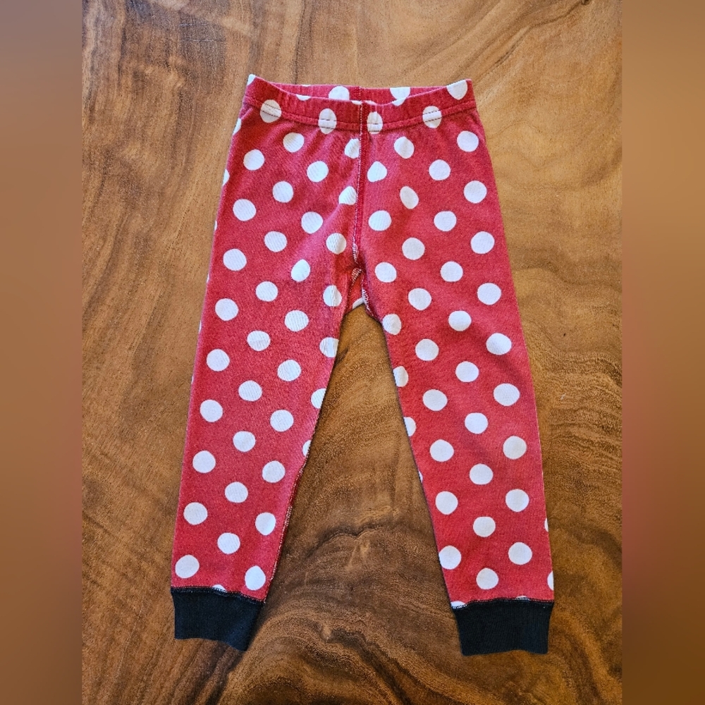 Disney Hanna Andersson Mickey Mouse / Mini Mouse Organic Cotton Leggings Size 3